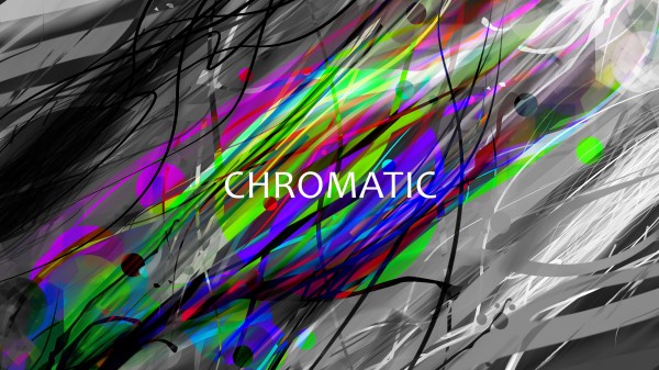Chromatic Words Inscription wallpaper