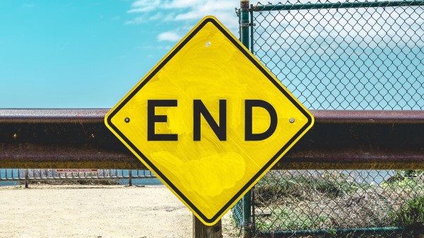 End Inscription Sign wallpaper