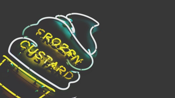 Ice Cream Inscription Neon Signboard wallpaper