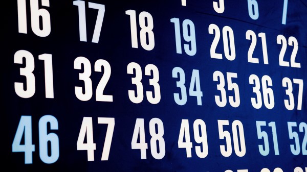Numbers Glow Light wallpaper