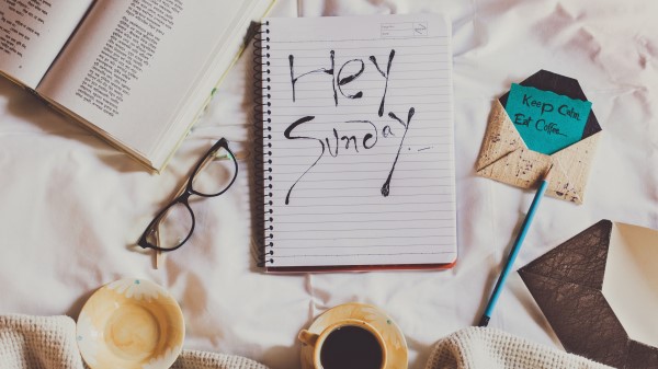 Sunday Inscription Words Wallpaper